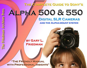 Alpha 500 and Alpha 550 DSLR Book